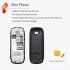 Cell Phone 0 66 Inch Earphone Dialer with Ear Hook Phone Dual Card Dual Standby Mini Mobile Phone Dialer Blue