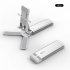 Cell Phone Stand Angle Height Adjustable Mobile Phone Stand for Desk Fully Foldable Cell Phone Holder Tablet Stand white
