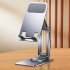 Cell Phone Stand Fully Adjustable Foldable Desktop Phone Holder Cradle Dock For Desk Bed Kitchen Home Office grey