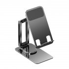 Cell Phone Stand Fully Adjustable Foldable Desktop Phone Holder Cradle Dock For Desk Bed Kitchen Home Office grey