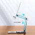 Cell Phone Stand Fully Adjustable Foldable Desktop Phone Holder Cradle Dock For Desk Bed Kitchen Home Office grey