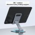 Cell Phone Stand Universal Cell Phone Holder Adjustable Foldable Desktop Aluminium Alloy Holder 360  Rotation Dock Stand Phone Holder For E Reader Monitor Mobile