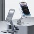 Cell Phone Stand Universal Cell Phone Holder Adjustable Foldable Desktop Aluminium Alloy Holder 360  Rotation Dock Stand Phone Holder For E Reader Monitor Mobile