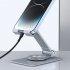 Cell Phone Stand Universal Cell Phone Holder Adjustable Foldable Desktop Aluminium Alloy Holder 360  Rotation Dock Stand Phone Holder For E Reader Monitor Mobile