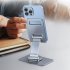 Cell Phone Stand Universal Cell Phone Holder Adjustable Foldable Desktop Aluminium Alloy Holder 360  Rotation Dock Stand Phone Holder For E Reader Monitor Mobile