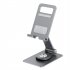 Cell Phone Stand Universal Cell Phone Holder Adjustable Foldable Desktop Aluminium Alloy Holder 360  Rotation Dock Stand Phone Holder For E Reader Monitor Mobile