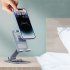 Cell Phone Stand Universal Cell Phone Holder Adjustable Foldable Desktop Aluminium Alloy Holder 360  Rotation Dock Stand Phone Holder For E Reader Monitor Mobile