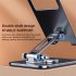 Cell Phone Stand Universal Cell Phone Holder Adjustable Foldable Desktop Aluminium Alloy Holder 360  Rotation Dock Stand Phone Holder For E Reader Monitor Mobile