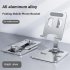 Cell Phone Stand Upgraded Aluminum Adjustable Phone Cradle Dock Holder Anti Slip For All Mobile Devices Up To 12 9 Inches silver