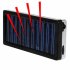 Cellphone portable solar charger for popular mobilephone brands   This well designed metal cased charger is ideal for the person on the go or anyone planning an