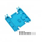 Center Gear Box Mount CNC Aluminum Skid Plate For 1:10 RC Crawler <span style='color:#F7840C'>Car</span> Axial Wraith 90018 blue
