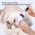 Ceramic Pet Electric Partial Hair  Trimmer Led Lighting Lamp R shaped Chamfering Bit Hair Pushing Device For Shaving Feet Rechargeable   ringworm lamp