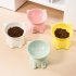 Ceramic Raised Cat Bowls Tilted Elevated Food Water Bowls Anti Vomit Microwave Dishwasher Safe Cat Bowl Pet Supplies white