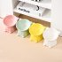 Ceramic Raised Cat Bowls Tilted Elevated Food Water Bowls Anti Vomit Microwave Dishwasher Safe Cat Bowl Pet Supplies white