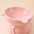 Ceramic Raised Cat Bowls Tilted Elevated Food Water Bowls Anti Vomit Microwave Dishwasher Safe Cat Bowl Pet Supplies white