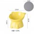 Ceramic Raised Cat Bowls Tilted Elevated Food Water Bowls Anti Vomit Microwave Dishwasher Safe Cat Bowl Pet Supplies white