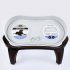 Cervical Spine Protect Pet Dining Table Set for Medium Large Size Pet Dogs Tray   four legged bracket