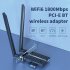 Cf ax180pro Wifi6 Wireless  Network  Card 1800m Upgrade Bt 5 2 Technology 3000mbps High speed Bluetooth compatible Wifi Adapter Black 100 meters