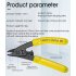 Cfs 3 Fiber Optical Stripper Pliers 3 port Wire Strippers Ftth Optic Fast Stripping Pliers Tool Supplies yellow