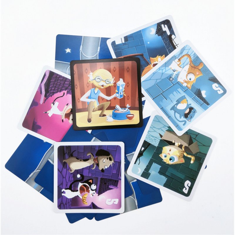 Wholesale Chabyrinthe Board Games Stray Cats Tarot Board Game Cute Kitten  Cat Cards Party Game for Kids default From China