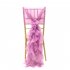 Chair Back Decorative Gauze Slipcovers for Wedding Party Pink
