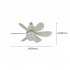 Chandelier Ceiling Fan With Lights Remote Control Memory Function Farmhouse Modern Ceiling Fans 3 Speeds 3 Color Temperatures For E27 Socket Bedroom Living Room
