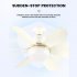 Chandelier Ceiling Fan With Lights Remote Control Memory Function Farmhouse Modern Ceiling Fans 3 Speeds 3 Color Temperatures For E27 Socket Bedroom Living Room