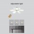 Chandelier Ceiling Fan With Lights Remote Control Memory Function Farmhouse Modern Ceiling Fans 3 Speeds 3 Color Temperatures For E27 Socket Bedroom Living Room