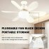 Chandelier Ceiling Fan With Lights Remote Control Memory Function Farmhouse Modern Ceiling Fans 3 Speeds 3 Color Temperatures For E27 Socket Bedroom Living Room