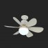Chandelier Ceiling Fan With Lights Remote Control Memory Function Farmhouse Modern Ceiling Fans 3 Speeds 3 Color Temperatures For E27 Socket Bedroom Living Room