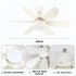 Chandelier Ceiling Fan With Lights Remote Control Memory Function Farmhouse Modern Ceiling Fans 3 Speeds 3 Color Temperatures For E27 Socket Bedroom Living Room