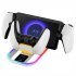 Charge Stand Handheld Charger Adapter Charging Dock Station With RGB Colorful Lighting Type C Connector Compatible For PS5 Portal Handheld Game Controllers Whit