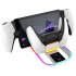 Charge Stand Handheld Charger Adapter Charging Dock Station With RGB Colorful Lighting Type C Connector Compatible For PS5 Portal Handheld Game Controllers Whit