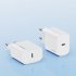 Charging Blocks PD 20W EU Plug Quick Charging Blocks Wall Charger Brick USB C Charger Block Travel Plug Power Adapter Connector For Smart Phones Tablet Laptop W