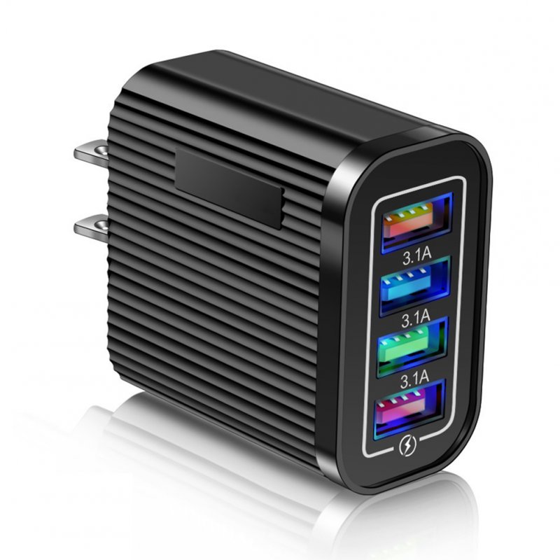 Charging Blocks Phone Charger 4 USB Ports Power Adapter Charger Box Cell Phone Brick Charging Cube