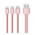 Charging Cable 3 in 1 for Android TYPE C three in one mobile phone charging telescopic data line
