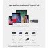 Charging Data Synchronization OTG Adapter Wireless Microphone Converter Compatible For Ios Type c silver black