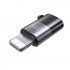 Charging Data Synchronization OTG Adapter Wireless Microphone Converter Compatible For Ios Type c silver black