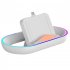 Charging Dock Station Handheld Stand Holder With RGB Light Charging Stand USB Type C Charging Dock Compatible For PS5 Portal Handheld Game Controller White