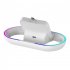 Charging Dock Station Handheld Stand Holder With RGB Light Charging Stand USB Type C Charging Dock Compatible For PS5 Portal Handheld Game Controller White