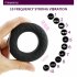 Charging Silicone Shock Lock Fine RingMen Penis Delay Trainer Elastic Strong Vibrating Cockring Sex Toys