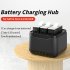 Charging Station Action Camera Battery Charger With Charging Indicator Charge Up To 3 Batteries Charging Hub Easy To Carry Compatible For Hero 12 11 10 9 Camera