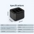 Charging Station Action Camera Battery Charger With Charging Indicator Charge Up To 3 Batteries Charging Hub Easy To Carry Compatible For Hero 12 11 10 9 Camera
