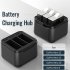 Charging Station Action Camera Battery Charger With Charging Indicator Charge Up To 3 Batteries Charging Hub Easy To Carry Compatible For Hero 12 11 10 9 Camera