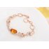 Charming Austria Crystal Bracelet Ethnic Style Hand Ornaments Champagne gold   yellow