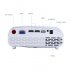 Cheap mini projector with 100 lumen LED  Perfect for watching movies or sports  1080p support and built in speakers for a great media experience 