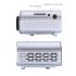Cheap mini projector with 100 lumen LED  Perfect for watching movies or sports  1080p support and built in speakers for a great media experience 
