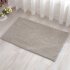 Chenille Bath Mat Non Slip Water Absorption Floor Mat for Kids Bathroom Shower Mat Area Rugs  light gray 40 60cm