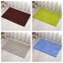 Chenille Bath Mat Non Slip Water Absorption Floor Mat for Kids Bathroom Shower Mat Area Rugs  light gray 40 60cm