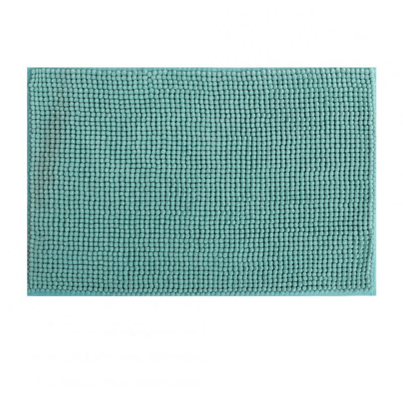 Chenille Bath  Mat Non-slip Microfiber Floor Mat For Kids Soft Washable Bathroom Dry Fast Water Absorbent Area Rugs New Shorthair-Water Green